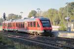 DB Regio 648 846 steht am Morgen von 21 September 2022 in Heide (Holst).