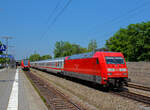 BR 101/767237/die-101-056-0-91-80-6101 Die 101 056-0 (91 80 6101 056-0 D-DB) der DB Fernverkehr AG fährt am 04.06.2019 mit einem IC durch Gröbenzell in Richtung München.