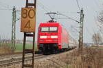 BR 101/767883/101-006-5-mit-ic-bei-neu-ulm 101 006-5 mit IC bei Neu-Ulm Pfuhl am 09.04.2009.