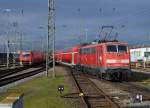 DB: Im Regionalverkehr Basel Badischer Bahnhof-Offenburg sind die DB Regio Altbaulokomotiven der BR 111 aus den Jahren 1975 bis 1984 nach wie vor unentbehrlich.