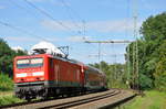 br-114-ex-db-dr-1120-ex-dr-212/571700/114-031-erreicht-am-09082017-mit 114 031 erreicht am 09.08.2017 mit ihrem RE50 in Krze den Hanauer Hauptbahnhof.