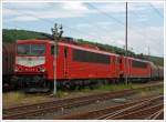 155 219-9 und 155 221-5 der DB abgestellt am 04.06.2011 abgestellt in Kreuztal.