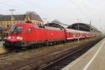 DB Regio 182 025 steht am 12 April 2014 in Halle (Saale) Hbf.