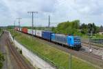 10.05.2014 11:42 Uhr - Metrans 185 510 kommt mit einem Containerzug aus Richtung Salzwedel und fuhr in Richtung Magdeburg durch.