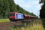 Goldbeck, 03.07.2014 15:55 Uhr - SBB-Cargo 482 035 für Raildox mit einem Düngerzug nach Poppendorf