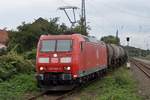br-185-traxx-f140-ac1/648032/am-16-september-2016-durchfahrt-185 Am 16 September 2016 durchfahrt 185 049 mit ein Kesselwagenzug Oberhausen Osterfeld Süd. 