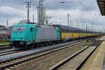br-1852-traxx-f140-ac2/593510/am-28-april-2016-durchfahrt-185 Am 28 April 2016 durchfahrt 185 614 mit ein ARS-PKW Zug Bremen Hbf.