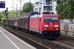 br-1852-traxx-f140-ac2/666344/db-185-276-durchfahrt-mit-ein DB 185 276 durchfahrt mit ein Stahlzug Kln Sd am 7 Juni 2019. 