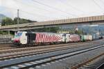 br-189-siemens-es64f4/751089/am-22-september-2021-treft-lokomotion Am 22 September 2021 treft Lokomotion 189 918 mit ein volbeladener KLV in Kufstein ein.