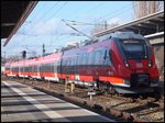 br-442-443-bombardier-talent-2/486899/442-342-in-rostock-am-hauptbahnhof 442 342 in Rostock am Hauptbahnhof am 11.02.2014