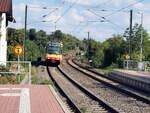 Straenbahn / Stadtverkehr;  Heilbronn;  GT 8-100 D 2S Nr.806 von Dwag Baujahr 1991 bei Sulzbach am 09.09.2015.