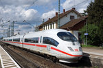 DB: Nicht mehr all zu lange Zeit werden die ICE das historische Bahnhofsgebude Haltingen passieren.