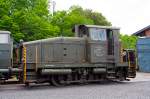   Krauss-Maffei 18334 eine Krauss-Maffei ML 440 C Diesellokomotive ehemals der Bundeswehr, am 18.05.2014 ausgestellt beim Erlebnisbahnhof Westerwald der Westerwälder Eisenbahnfreunde 44 508 e.
