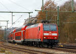 
Die 146 004-7 (91 80 6146 004-7 D-DB) der DB Regio NRW erreicht am 02.12.2018, mit dem RE 9 (rsx - Rhein-Sieg-Express) Aachen - Köln - Siegen, den Bahnhof Au (Sieg). 

Die TRAXX P160 AC1 wurde 2001 von Adtranz in Kassel unter der Fabriknummer 33811 gebaut. 