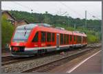 rb-95-sieg-dill-bahn/294782/dieseltriebwagen-648-206--706-alstom Dieseltriebwagen 648 206 / 706 (Alstom Coradia LINT 41) der DreiLnderBahn als RB 95 (Au/Sieg-Siegen-Dillenburg), fhrt am 22.09.2013 in den Bahnhof Betzdorf/Sieg ein.