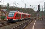 rb-95-sieg-dill-bahn/383599/ein-alstom-coradia-lint-41-648 
Ein Alstom Coradia LINT 41 (648 705 / 648 205) in Doppeltraktion mit einem Alstom Coradia LINT 27 (640 017) beide von der DreiLänderBahn fahren am 14.02.2014 als RB 95 'Sieg-Dill-Bahn' (Au/Sieg - Siegen- Dillenburg) in den Bahnhof Betzdorf/Sieg ein