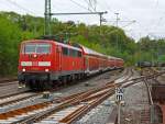 re-9-rhein-sieg-express/397782/die-111-151-7-der-db-regio 
Die 111 151-7 der DB Regio NRW fährt am 27.04.2014 mit dem RE 9 'Rhein-Sieg-Express' (Aachen-Köln-Siegen) in den Bahnhof Betzdorf/Sieg ein. 

Die 111er wurde 1981 bei Krauss-Maffei AG in München unter der Fabriknummer 19863 gebaut. Sie hat die NVR-Nummer 91 80 6111 151-7 D-DB und die EBA-Nummer EBA 01G02A 151.