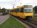 stuttgart-ssb/784404/strassenbahn--stadtverkehr-stuttgart-dt-8-s Straenbahn / Stadtverkehr Stuttgart; DT 8-S Nr.4133 und 4134 bei den Mineralbdern in Stuttgart am 09.10.2014.