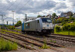 Die an die RBP - Rheinische Bahnpersonal- und Verkehrsgesellschaft mbH (Siegburg) vermietete Railpool 186 431-3  (91 80 6186 431-3 D-Rpool) fhrt am 16.05.2023 als Lz (Lokzug) bzw.