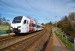   Der fünfteilige SÜWEX Stadler FLIRT 3 - 429 614 / 429 114 als RE 1   Südwest-Express  gekuppelt mit dem dreiteiligem CFL Stadler KISS 23033 (nicht im Bild) als RE 11  Benelux-Express 