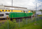   Die 295 049-1 (98 80 3295 049-1 D-BEG) der BE - Brohltal-Schmalspureisenbahn Betriebs-GmbH, ex DB 295 049-1, ex DB 291 049-5, ist am 15.05.2016 beim Betriebswerk der trans regio Deutsche