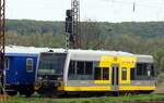 burgenlandbahn-zu-db-regio-ag/743677/672-911-4-db-der-burgenlandbahn-in 672 911-4 DB der Burgenlandbahn in naumburg am 30.04.2015.