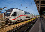 Der vierteilige Stadler KISS - IC2 4113 der Baureihe 4110 (ex Westbahn) der DB Fernverkehr AG hat am 16.05.2022, als IC 2274 von Dresden Hbf, via Berlin Hbf und Waren(Müritz) den Hbf Rostock,
