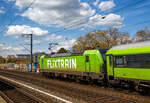 Die an die SVG - Schienenverkehrsgesellschaft mbH (Stuttgart) fr die FlixTrain Verkehre vermiete MRCE Dispolok X4 E – 862 bzw.