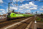Die an die SVG - Schienenverkehrsgesellschaft mbH (Stuttgart) fr die FlixTrain Verkehre vermiete MRCE Dispolok X4 E – 862 bzw.