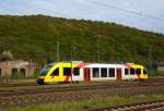   Der VT 203 ABp (95 80 0640 103-7 D-HEB) ein Alstom Coradia LINT 27 der HLB (Hessische Landesbahn) ist am 01.05.2015 in Dillenburg abgestellt.