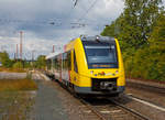 
Der VT 504 (95 80 1648 104-5 D-HEB / 95 80 1648 604-4 D-HEB) ein Alstom Coradia LINT 41 der neuen Generation / neue Kopfform der HLB (Hessische Landesbahn GmbH), erreicht am 30.08.2018, als RB 95  Sieg-Dill-Bahn  Siegen - Dillenburg, nun den Hp Wilnsdorf-Rudersdorf bzw. Rudersdorf (Kr. Siegen).

Hinweis: Aufnahme vom Bahnsteig.