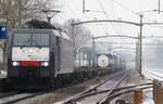 mrce-mitsui-rail-capital-europe-gmbh/646631/klv-mit-189-282-wartet-in KLV mit 189 282 wartet in Tilburg-Universiteit auf die Weiterfahrt  am 24 Jänner 2019. Etwa 200m vor dieser KLV stand ein IC-Zug mit ein technischer Störung.