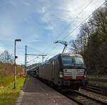 mrce-mitsui-rail-capital-europe-gmbh/771909/die-an-die-oebb-produktion-gmbh-vermietete Die an die ÖBB-Produktion GmbH vermietete Siemens Vectron AC - X4 E – 874 bzw. 193 874 (91 80 6193 874-5 D-DISPO) der MRCE Dispolok GmbH (München) fährt am 12.042022, mit einem sehr langen Autotransportzug der ARS Altmann AG, durch den Bahnhof Scheuerfeld (Sieg) in Richtung Köln.

Die Siemens Vectron AC wurde 2014 von Siemens Mobility GmbH in München-Allach unter der Fabriknummer 21901 gebaut und an die MRCE - Mitsui Rail Capital Europe GmbH (München) als X4 E – 874 geliefert. Diese Vectron Lokomotive ist als AC – Lokomotive (Wechselstrom-Variante) mit 6.400 kW konzipiert und zugelassen für Deutschland, Österreich und Ungarn, sie hat eine Höchstgeschwindigkeit von 200 km/h.
