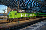 mrce-mitsui-rail-capital-europe-gmbh/774846/frueh-morgens-im-hbf-koelndie-an Frh morgens im Hbf Kln....
Die an die SVG - Schienenverkehrsgesellschaft mbH (Stuttgart) fr FLIXTRAIN Verkehre vermiete MRCE Dispolok X4 E – 862 bzw. 193 862 (91 80 6193 862-0 D-DISPO) verlsst am 14.05.2022 mit dem FlixTrain (FLX 1233 / Kln Hbf – Leipzig Hbf) den Hauptbahnhof Kln, bzw. die Domstadt.

Die Siemens Vectron AC  wurde 2014 von Siemens Mobilitiy in Mnchen-Allach unter der Fabriknummer 21925 gebaut. Diese Vectron Lokomotive ist als AC – Lokomotive (Wechselstrom-Variante) konzipiert und zugelassen fr Deutschland und sterreich (D/A). Seit Juli 2020 ist sie an die SVG vermietet, die als Eisenbahnverkehrsunternehmen (EVU) unteranderem auch den Verkehr der FlixTrain Verbindungen durchfhrt.