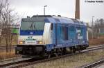 246 011-1 IGT - Inbetriebnahmegesellschaft Transporttechnik mbH fr Raildox GmbH & Co. KG kam als Lz von Premnitz nach Rathenow und fuhr dann in Richtung Stendal weiter. 07.01.2012