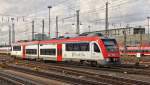 . Der VIAS Odenwald-Bahn VT 113 (ein Bombardier ITINO) erreicht am 28.02.2015 den Hauptbahnhof von Frankfurt am Main. (Jeanny)