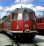 100-jahre-elektrische-lokomotive-muenchen/832011/430-201-und-202-bei-der 430 201 und 202 bei der Ausstellung 100 Jahre elektrische Lokomtive in München-Freimann am 25-05-1979. 
