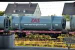 gueterwagen-der-gattung-l-flachwagen-in-sonderbauart/785090/muelltransportwagen-2-achsig-zas-29-80-445 Mlltransportwagen 2-achsig ZAS 29 80 445 4 061-1 D-ZAS Lgms in Freilassing am 10.08.2022.