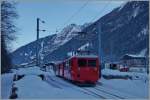 Der erste Zug zum  Mer de Glace/Gletschermeer  wird in Chamonix bereitgestellt.
10. Feb. 2015