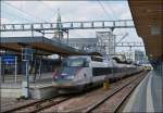 . Livre Carmillon - Der TGV Rseau 549 im Bahnhof von Luxemburg Stadt kurz vor der Abfahrt nach Paris Est am 16.07.2013 (Hans)