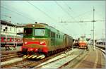 Die FS D 345 1117 rangiert in Domodossola ihren Heizwagen an den Zug nach Novara.

Analogbild vom März 1997