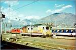 d-445/913272/in-domodossola-rangiert-die-fs-445 In Domodossola rangiert die FS 445 082. 

Analogbild vom März 1993