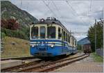Der Ferrovia Vigezzina ABe 6/6 35  Verbano  erreicht Malesco.
5. Sept. 2016