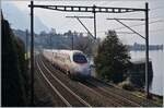 die Waadtlander Riviera/802715/ein-gegenlichtbild-des-fs-trenitalia-etr Ein Gegenlichtbild des FS Trenitalia ETR 610 004 auf der Fahrt von Milano nach Genève kurz vor dem Château de Chillon. 

8. Februar 2023