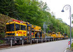   Fr die in den nchsten Tagen anfallenden Oberleitungsarbeiten stand bereits am 14.05.2016 in Kautenbach (Luxemburg), auf dem Gleis nach Wiltz, dieser Oberleitungsmontagezug der CFL Infrastruktur