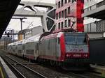CFL 4004 schiebt ihren Zug in Richtung Rodange aus dem Bahnhof von Esch Alzette. 04.02.2021
