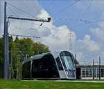 luxemburg-stadt-luxtram-sa/577705/-die-tram-106-hat-am . Die Tram 106 hat am Tag der offenen Tür bei der Luxtram die Aufgabe mit den Interessierten Besuchern eine Runde über das Betriebs Gelände zu fahren.  (Jeanny)  23.09.2017