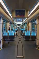 . Innenansicht der Tram 103, aufgenommen beim Tag der offenen Tr auf dem Betriebsgelnde der Luxtram.  23.09.2017     (Jeanny) 