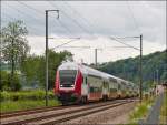 Linie 10 Nordstrecke/287091/-nachtrag-von-unserem-treffen-- . Nachtrag von unserem Treffen - Am 15.06.2013 braust der IR 3714 Luxembourg - Troisvierges durch Erpeldange/Ettelbr�ck. (Hans)