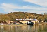 Linie 30 Luxemburg-Wasserbillig-Trier/415011/-am-17032015-waren-wir-schon . Am 17.03.2015 waren wir schon wieder auf der F�hre Santa Maria von Oberbillig nach Wasserbillig, als wir eine 4000er im Bahnhof von Wasserbillig sahen. Die Kamera wurde in Position gebracht, um den G�terzug abzulichten, als pl�tzlich aus Richtung Trier der versp�tete RE 5112 Trier - Luxembourg auftauchte und noch zuerst �ber die Sauerbr�cke in Wasserbillig rollte. (Jeanny)
